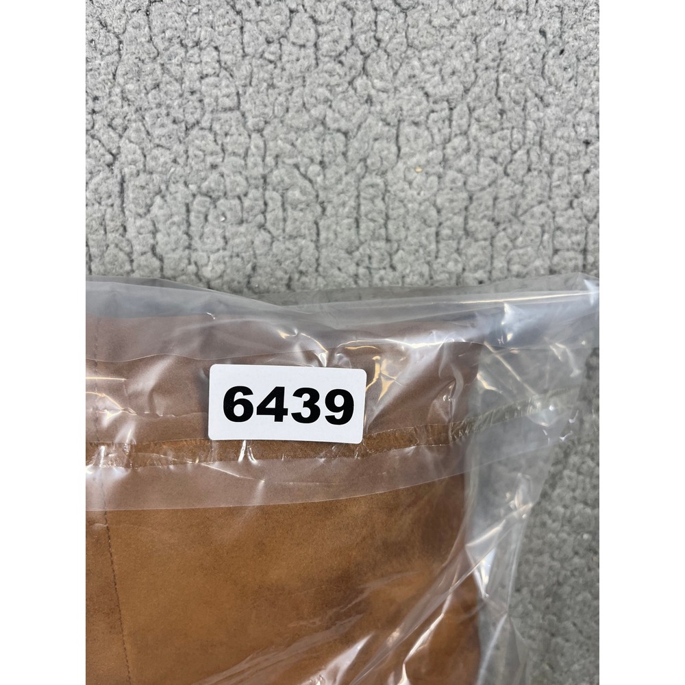 Marine Layer Brown Faux Suede Button Front Mini Skirt Pockets Size 4 - Picture 9 of 9